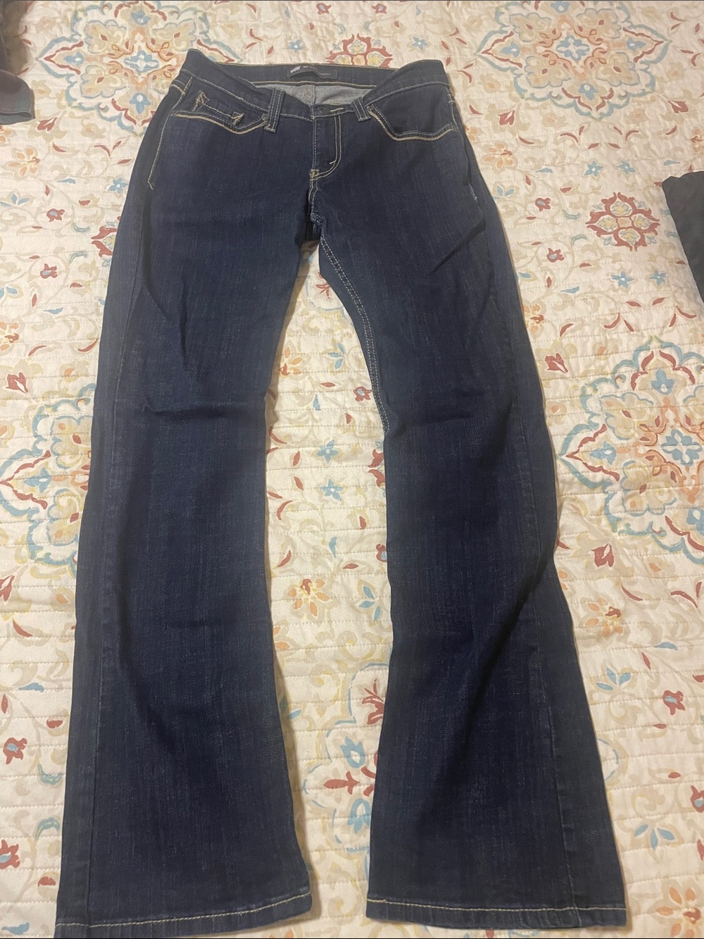 Levi's Women's Dark Blue 529 Curvy Bootcut Jeans